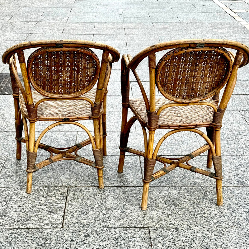 PAREJA DE BUTACAS DE RATÁN