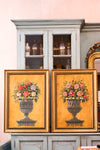 PAREJA DE CUADROS DE FLORES