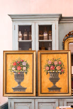 PAREJA DE CUADROS DE FLORES