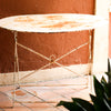 MESA DE HIERRO PLEGABLE